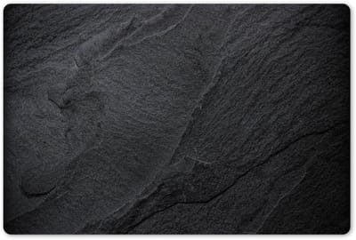 Placemats 45x30 cm - Placemat kunststof - 1 stuk - Beton - Zwart - Industrieel - Borden onderleggers - Decoratie voor op tafel - Keuken tafeldecoratie accessoires - Vinyl onderlegger - Tafelversiering
