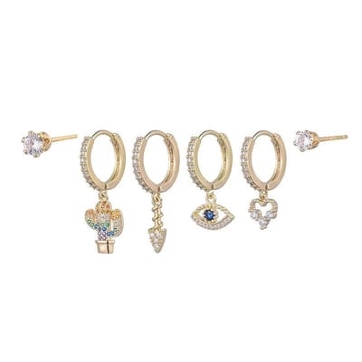 Aramat Jewels | Oorringen | Goudkleurige Oorbellen Set vrouw | | | |12mm | | | Verkleurd niet