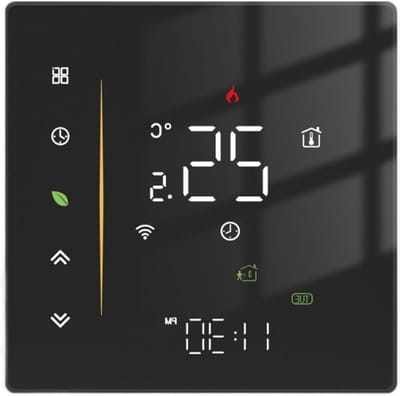Slimme Thermosta - Kamertemperatuur Regelaar - Comfort Verhoging - App Bediening - 1.0 Unit - Zwart