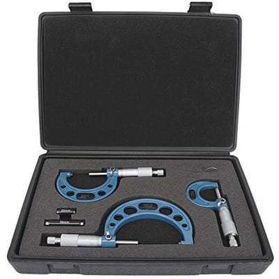Micrometer Set 3 Stuks Buitenmetingen 0-75mm Voor Nauwkeurige Metingen