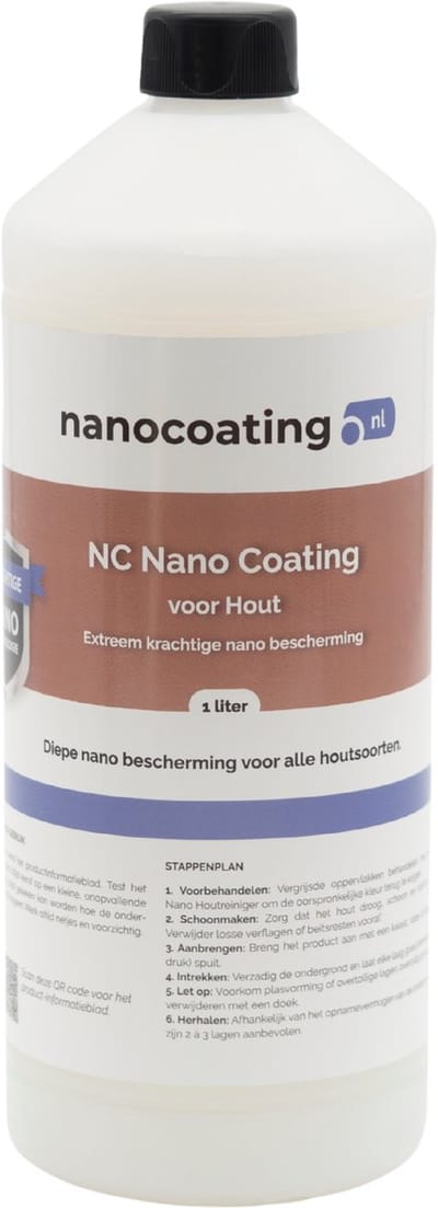NC Nano Coating voor Hout – Water- en Vuilafstotende Bescherming – Impregneermiddel tot 10 m²