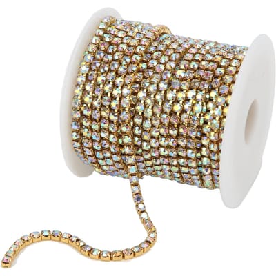 Kleurrijke Glinsterende Strass Rand 10 Meter Strass Rand voor Huishoudelijke DIY Knutsel Kleding 3MM