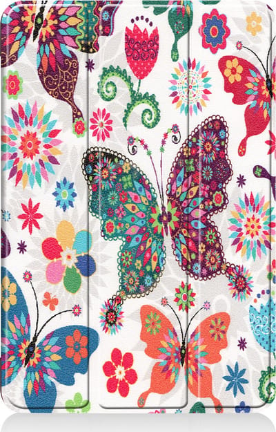 Hoesje - Geschikt voor Apple iPad Air 6 (2024) - 11 inch - 6e Generatie - M2 - Dun & Stevig - Trifold Bookcase - Hard Cover - Hardcover Book Case - Tablet Hoes - Vlinders