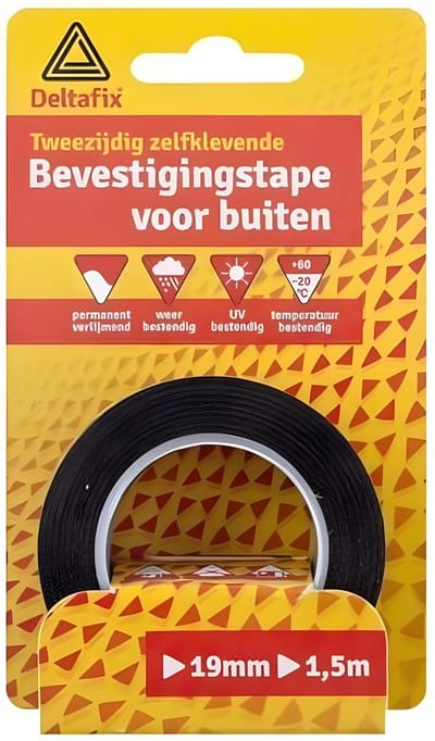 Bevestigingst extst 19mmx1,5m zwrt Deltafix