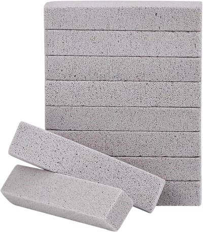 Puimsteen Reiniger - Schuurblok Set - Hardnekkige Vlekken Verwijderen - Krasvrij Schuren - 10 Stuks - Grijs