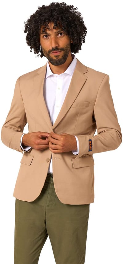 Opposuits Daily Mannen Blazer - Heren Jasje - Daily Dark Sand - Beige - Maat EU 46