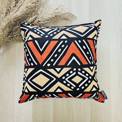 Set van 2 Decoratieve Kussenhoesen | 40x40cm | African Print Inspired Print Cushion Cover