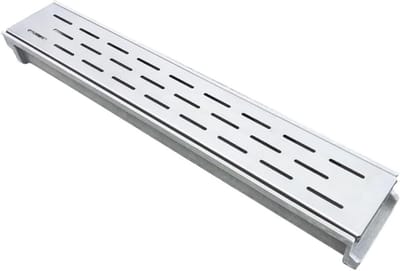 Afdekrooster Drainage - Afvoergoot Rooster - Waterafvoer Buiten - Roestvrij Staal - 60 x 10 x 15 cm - Zilver