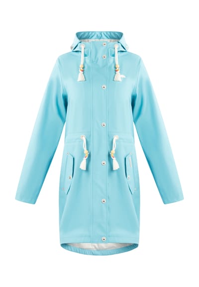 Schmuddelwedda Mackintosh bridgeport Dames DONKER AQUA-280