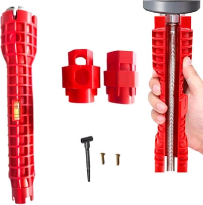 14 in 1 Faucet en Sink Installer Tools - Socket Wrench Set - Multifunctionele Faucet Wrench voor Toilet Bowl Sink Badkamer Keuken