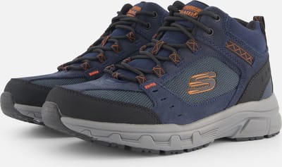 Skechers OAK CANYON- IRONHIDE Heren Wandelschoenen - Donkerblauw / Oranje