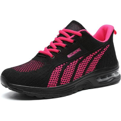Chaussures Vulcanisées pour Femmes Respirantes à Lacets Chaussures Décontractées Baskets pour Femmes Coussin d'Air Chaussures d'Été Baskets pour Femmes Zapatillas Mujer 36 black