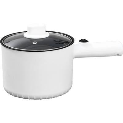 1.5L Elektrische Kookpot Anti-aanbaklaag 2 Temperatuurstanden Multifunctionele Mini Elektrische Hotpot voor white