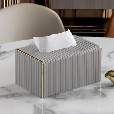 Huisdecoratie Luxe Europese Stijl Tissuebox, Hoogwaardige Lederen Tissuehouder, Hotel Woonkamer Huisdecoratie Tissueboxen