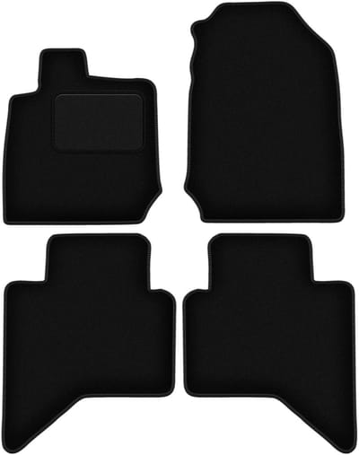 Zwarte veloursmatten voor: Isuzu D-MAX III pick-up (2019-)