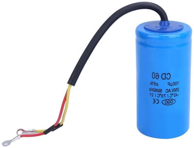 Motorcapacitor CD60 250V 100uF - Betrouwbare Schakelcapacitor voor Koelkasten en Elektronische Apparaten