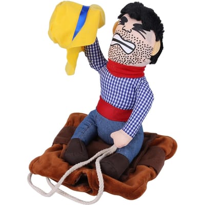 4 Maten Hond Cowboy Kostuum Grappig Ridder Rijkleding Cosplay Kleding L yellow