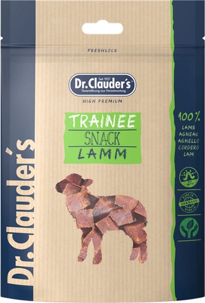 Dr Clauder's Hondensnack Trainee 6x80g - Lam