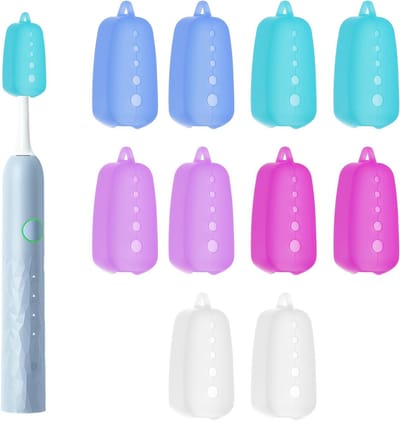 10 Stuks Silicone Tandenborstel Beschermers - Draagbare Caps voor Thuis, Reizen en Sportactiviteiten