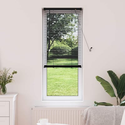 vidaXL - Venetiaanse - jaloezie - Zwart - 150 - x - 40 - cm - 25 - mm - PVC