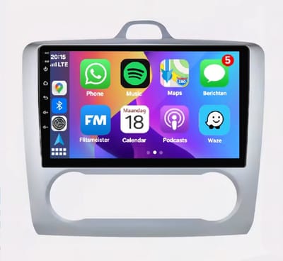 Autoradio 2/32 met Carplay en Android auto | Geschikt voor Ford Focus 2003-2012 | Radio scherm met Navigatie | 2003 2004 2005 2006 2007 2008 2009 2010 2011 2012