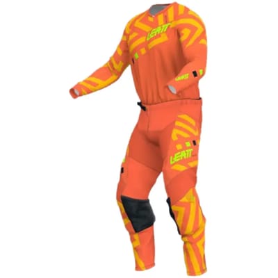 Leatt Ride Kit 3.5 V24 Citrus Oranje Motocross Jersey en Broek Set - Jas