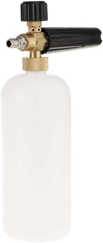 Schuim Lans Kit - Zeepdispenser Gallon - Auto Grondig Reinigen - Verstelbare Schuim Druk - 10M Sproei Afstand - Wit
