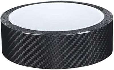 Krasbestendige beschermfolie voor auto - koolstofvezel detailing vinyl wrap tape voor deur-randbescherming - zwart, 3 cm x 3 m