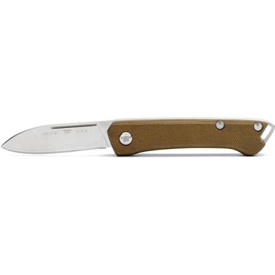 Buck saunter green drop point pe