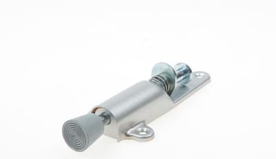 Kws deurvastzetter 1024 staal zilver gelakt 129mm slag 25mm ( a 1 st )