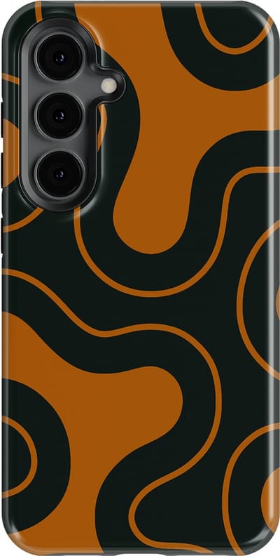 DripCase Motion Flow Tough Hoesje Samsung Galaxy S24 | Backcover met Mag | Trendy Design | Valbescherming | Organic Circuit