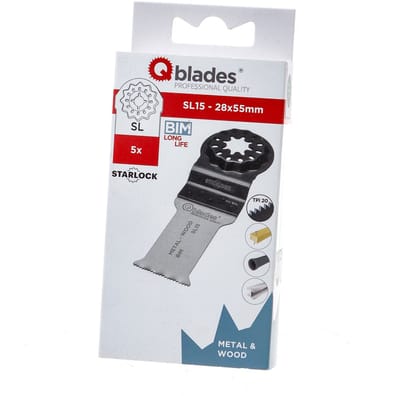 QBLADES ZAAGBLAD BI-METAAL 19TPI 28X55MM SL15-5ST
