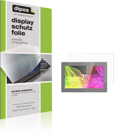 dipos – 2x Matte Beschermfolie geschikt voor HMI Ultratronik Glass Touch Front 7 Zoll | Krasbestendige & antireflecterende Screenprotector Ultra-Thin