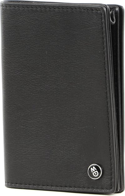 MANDARINA DUCK Leren Kaarthouder Downtown Wallet Black Zwart
