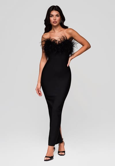LARICA Jurk - Rits - Effen - Jurk Zwart XS