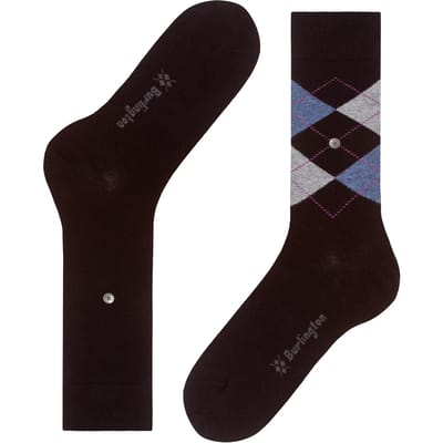 Burlington Everyday 2-Pack gedessineerd katoen multipack sokken dames zwart - maat 36-41