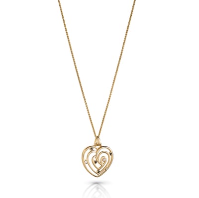 Orphelia 'Euphoria' Dames 925 Sterling Zilveren Ketting met Hanger - Goud ZH-7522/G