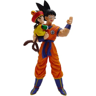Taille surdimensionnée 30 cm Animation Songokus et Songohan Père et Fils Figurine d'Action Jouets Collection Modèle Poupée en Vinyle Cadeau Ornement No Box brown