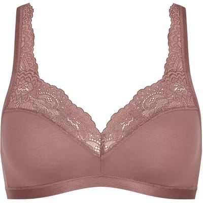 Sloggi Romance Soft Bra BH zonder beugel - Zonder vulling en niet voorgevormde kanten Bh - Zwart - Wit - 90A
