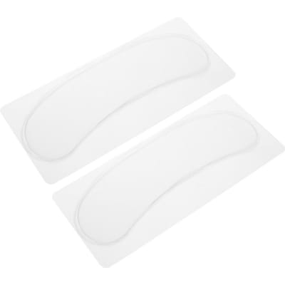 Lot de 2 coussinets de cou en silicone anti-rides, réutilisables et lavables white