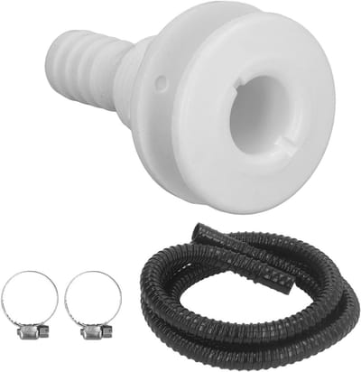 Installatiekit voor Bilgepomp met 6,7 ft Slang en 3/4 Inch Uitlaat - Lekvrije Bilgepomp en Maritieme Accessoires voor Bootonderhoud