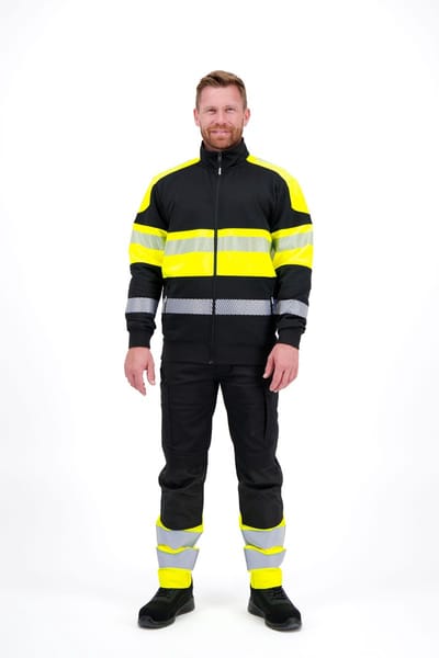 Herock Karis High Vis Sweatvest Zwart / M