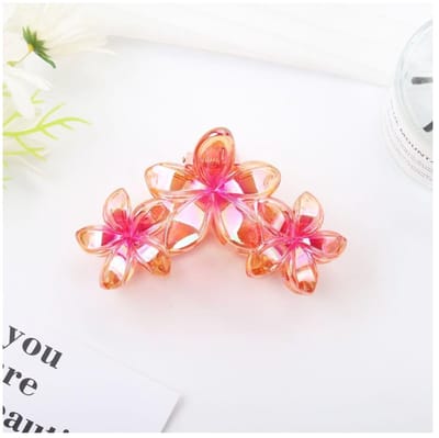 Dailygoods- Haarspelden met Bloemenmotief - Haaraccessoires voor Dames - Decoratieve Haarclips - Acryl Haarklemmen - Geschikt voor Dun/Dik/Krullend Haar - Lichtgewicht en Kleurrijk