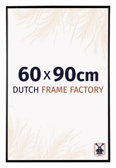 Fotolijst 60x90 cm - Kunststof - Zwart Hoogglans - Easy