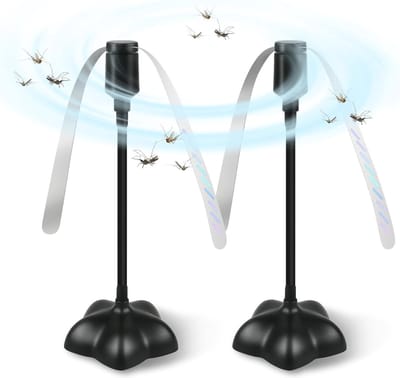 Vliegenverjager set van 2 - Insectenbescherming voor Tafel, Terras en Restaurant