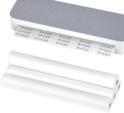 4 Rollen Thermisch Papier A4 (totaal 100 vellen) – olie- en slijtvast, universeel compatibel voor facturen, foto's en documenten