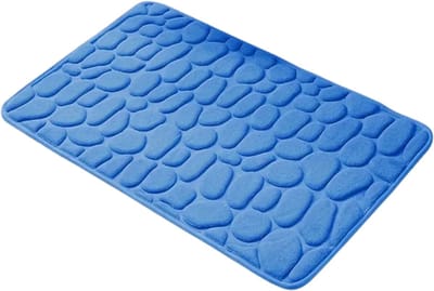 Bovista Sneldrogende Badmat - Douchemat - Antislip - Wc Mat - Toiletmat - Badkamermat - Hemelsblauw S