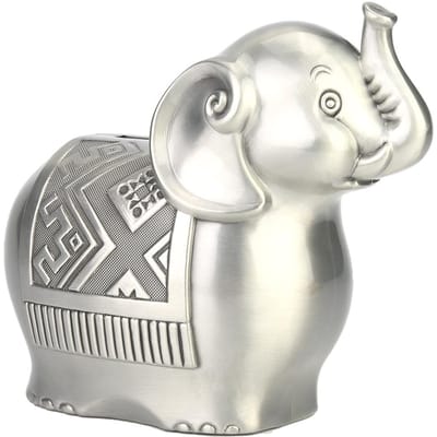 Legeringsmateriaal Schattige Olifant Vorm Spaarpot Geld Spaardoos voor Kindercadeau gray