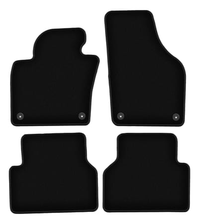 BASIC zwarte veloursmatten voor: Volkswagen Tiguan I minivan (2007-2015)