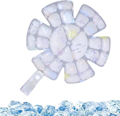 Hoofd IJspak - Koelpad Helm - Buitenactiviteiten Koelen - Langdurig Koel Effect - 19x19x1 cm - Blauw